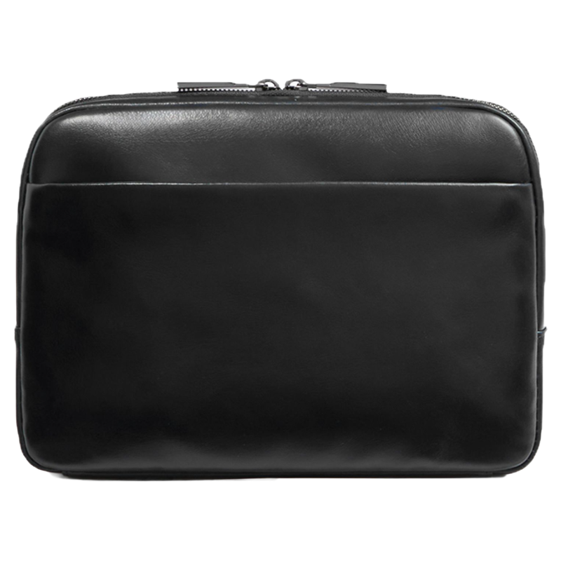 Piquadro Men's Square Crossbody Bag Midnight Black