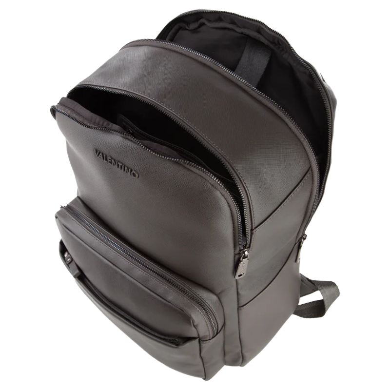 Mario Valentino Men's Ivan Re Backpack Fango Dark Grey VBS7O524
