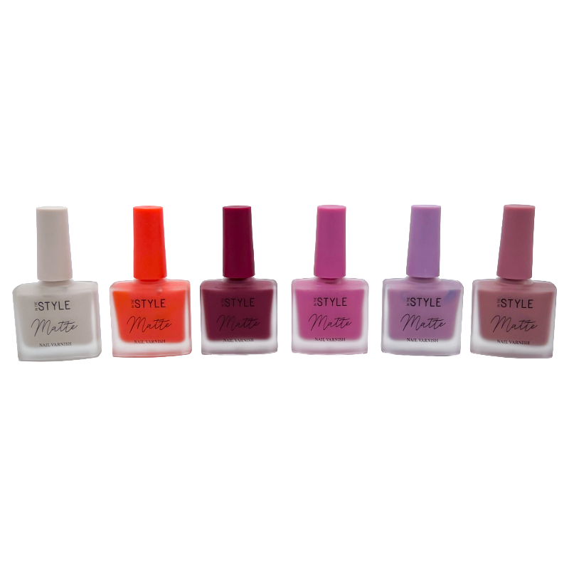 In The Style Matte Nail Varnish Set 6 x 12ml (Set 3)