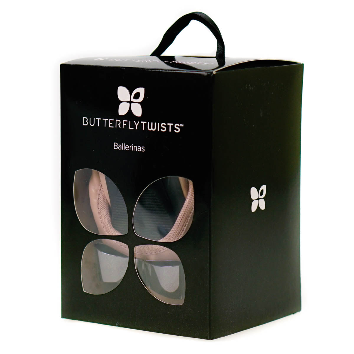 Butterfly Twists Chloe Fold Up Ballerina Shoes Dusky Pink