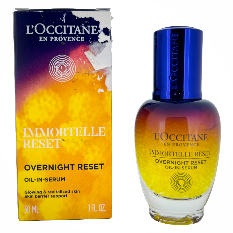 L'Occitane Immortelle Overnight Reset Oil In Serum 30ml (Blemished Box)