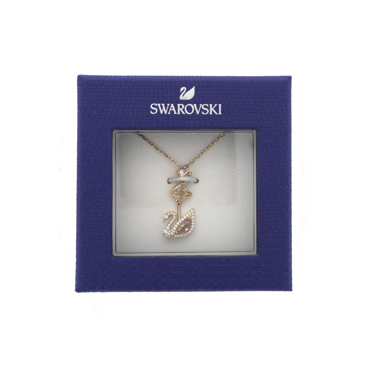 Swarovski Rose Gold Plated Swan Necklace 5517626
