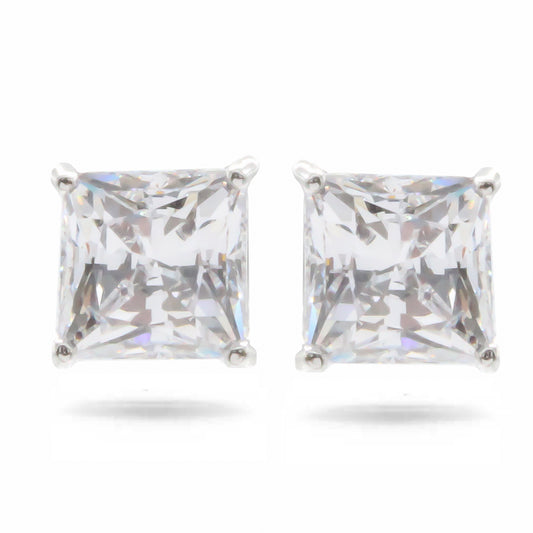 Swarovski Attract Square Crystal Silver Earrings 5430365