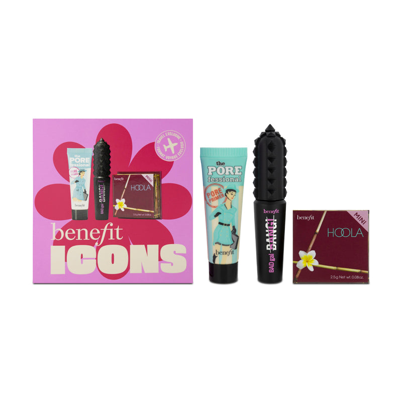 Benefit Icons Makeup Set Mini Primer Mascara & Bronzer (Blemished Box)