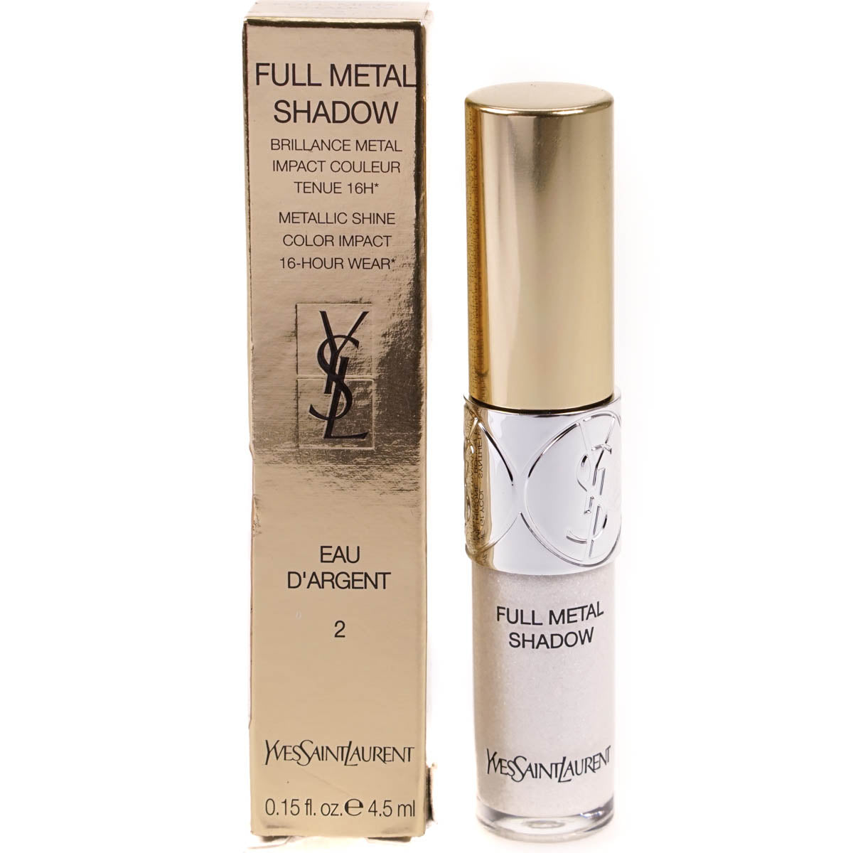 YSL Full Metal Pearl Liquid Eyeshadow 2 Eau D'Argent