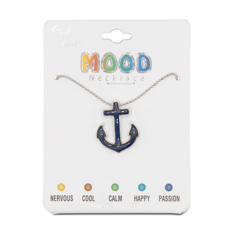 Colour Changing Mood Anchor Necklace By Cool Jewels