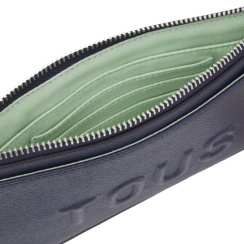 Tous Large Navy Dark Blue Wallet