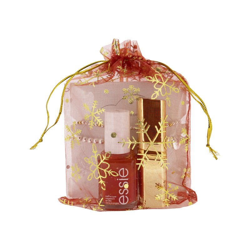 Essie Nail Polish & L'Oreal Lipstick & Bracelets Gift Set for Her