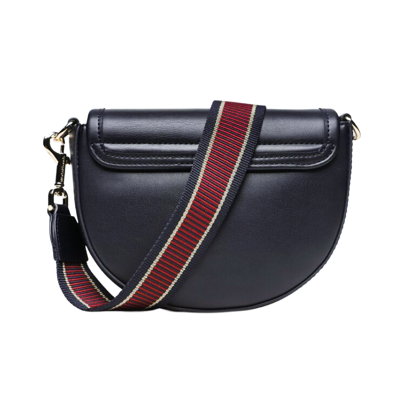 Tommy Hilfiger Womens City Summer Saddle Bag With Coin Pouch Navy Blue AW0AW14877