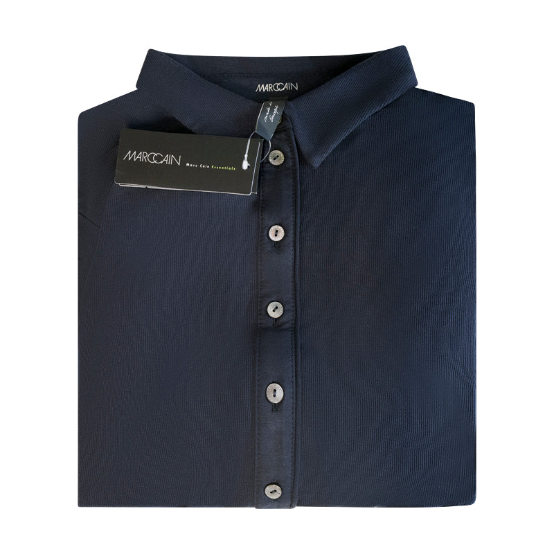 Marc Cain Women's Polo Shirt Midnight Blue