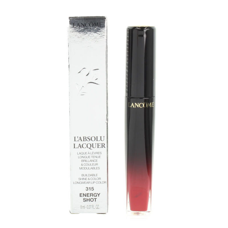 Lancome L'Absolu Lacquer Pink Lipstick 315 Energy Shot