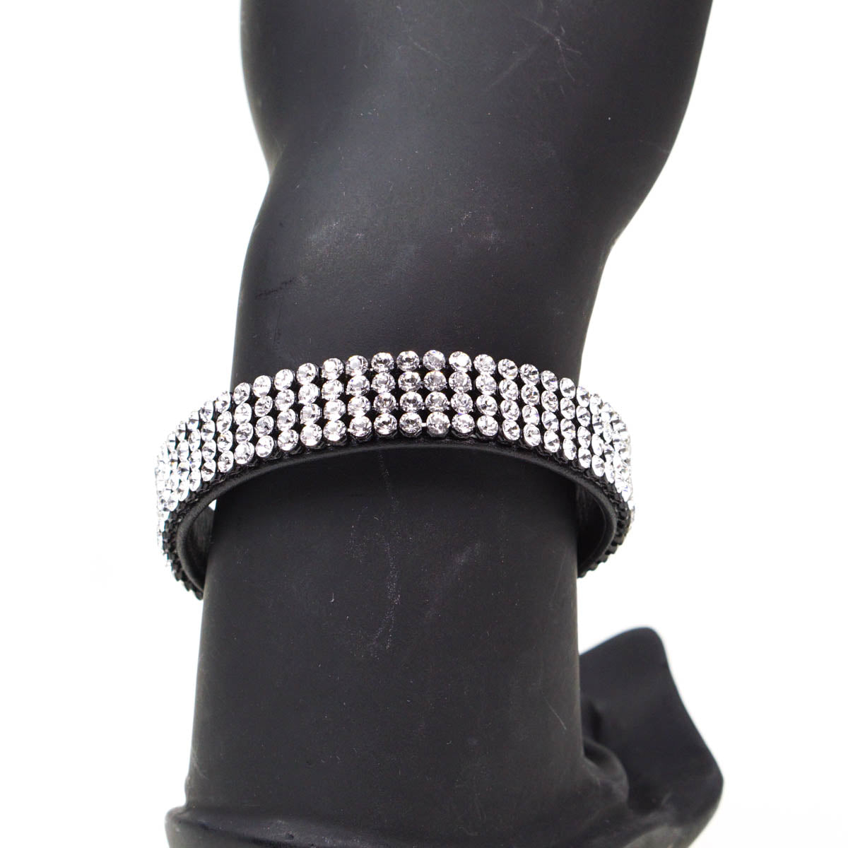 Swarovski Crystal & Leather Bracelet