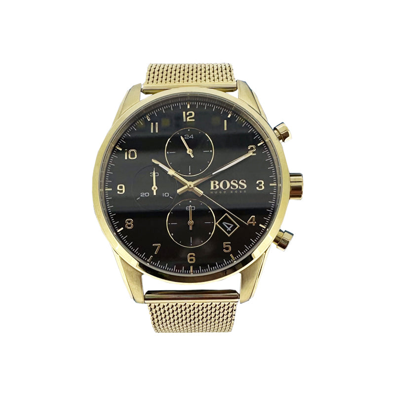 Hugo Boss Skymaster Men\'s Watch Gold Chronograph 1513838 | Hogies
