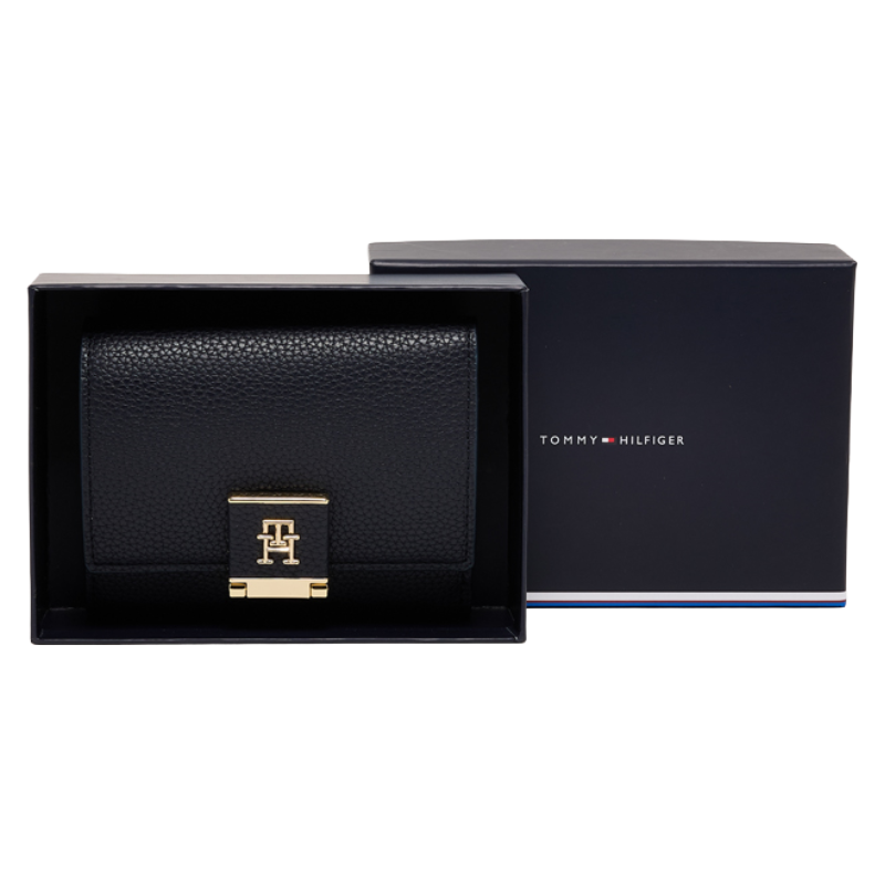 Tommy Hilfiger Heritage Medium Flap Wallet Navy Blue Women's