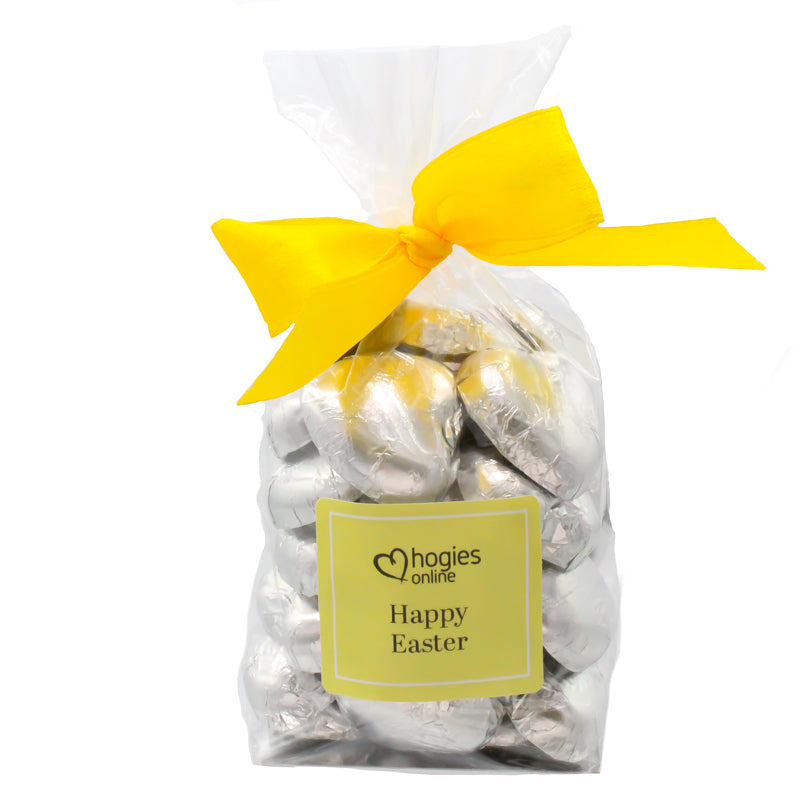 Luxury Swiss Easter Milk Chocolate Silver Hearts 30 Chocolates Approx 170g