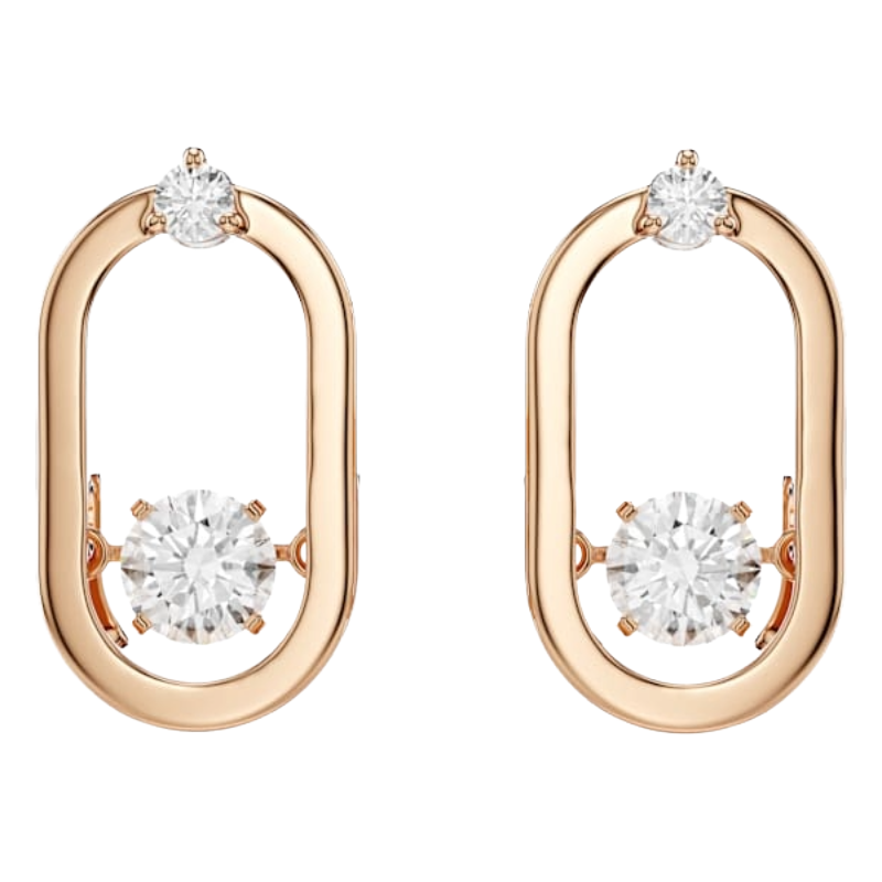 Swarovski Rose Gold Earrings | Sparkling Dance