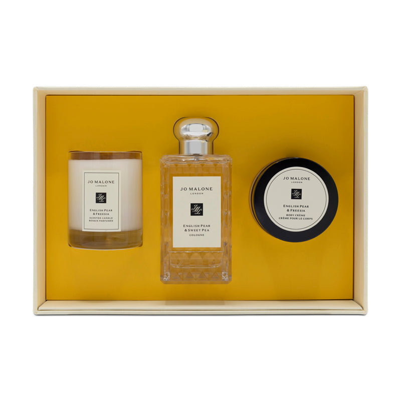 Jo Malone English Pear Cologne 100ml With Candle & Body Cream Gift Set