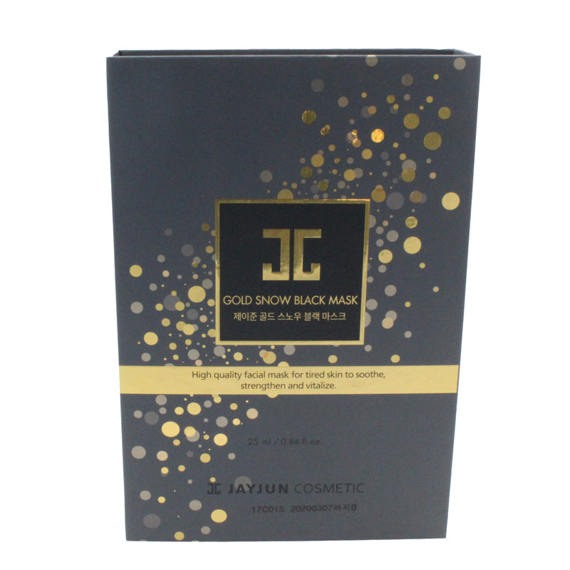 Jayjun Gold Snow Black Face Mask 5 Pack (Clearance)