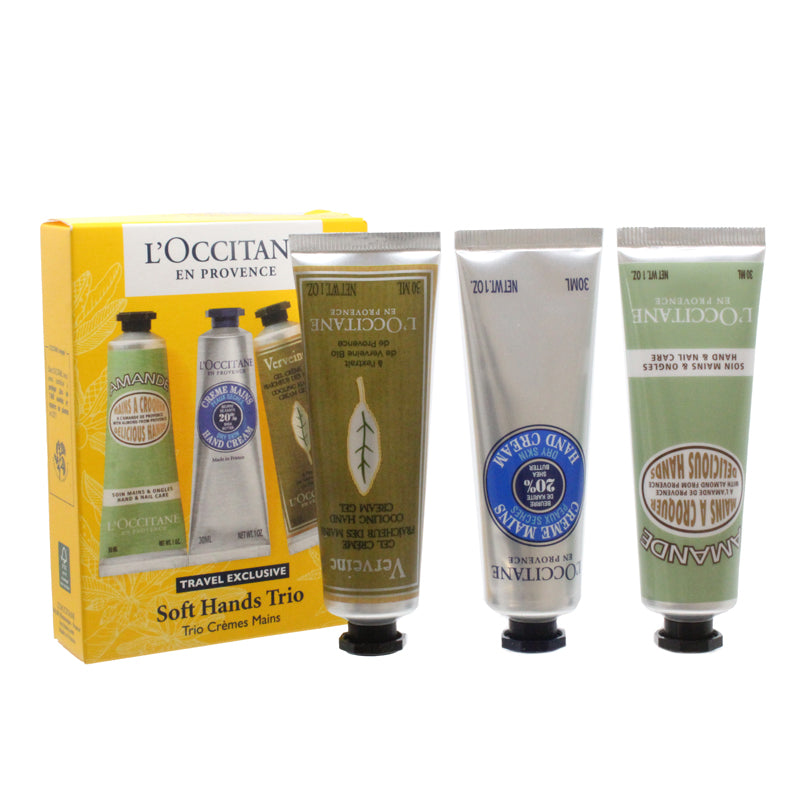 L'Occitane Soft Hands Trio Hand Cream Set 3 x 30ml