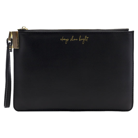 Katie Loxton Black Always Shine Bright Perfect Pouch 