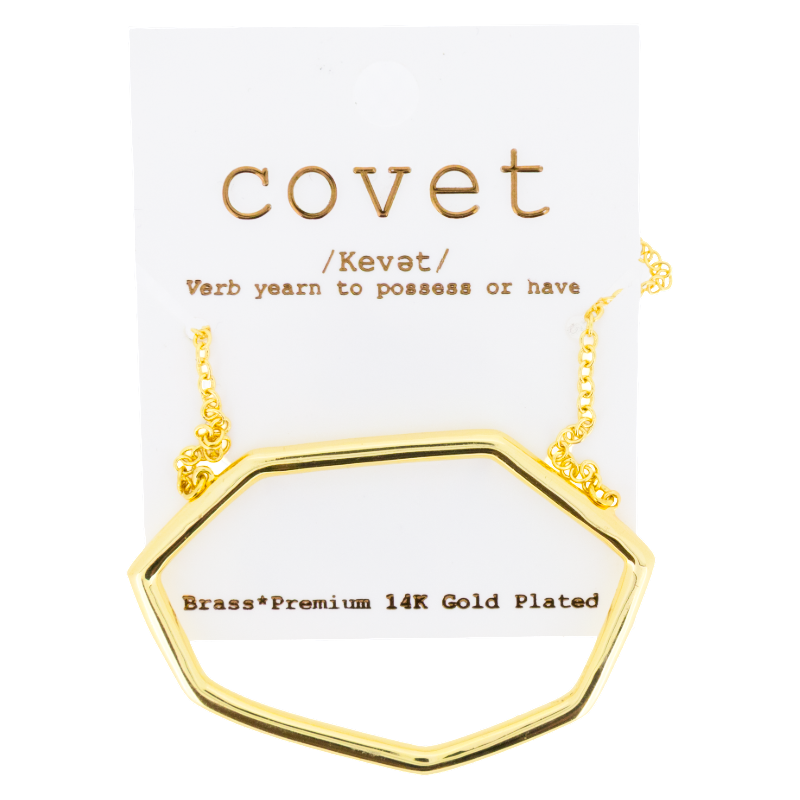 14k Gold Plated Pendant Necklace By Covet