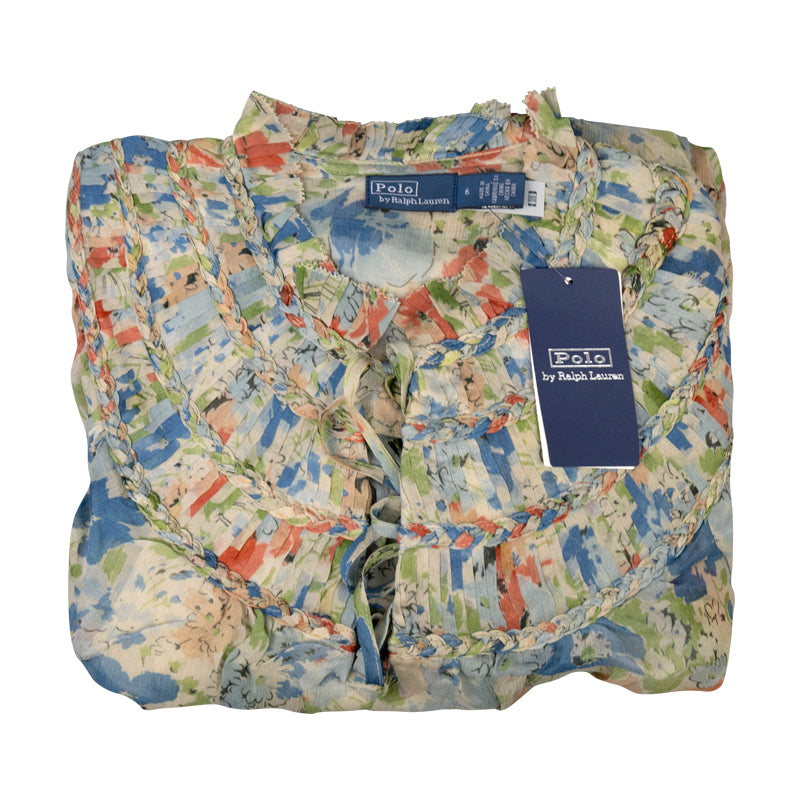 Ralph Lauren Polo Floral Print Georgette Maxi Dress Women's