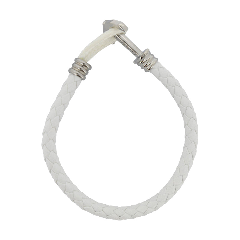 Paul Hewitt Anchor Phrep Men's Bracelet Lite Leather White - Large