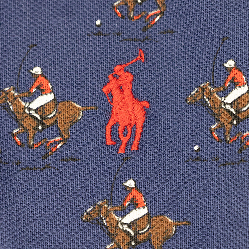 Ralph Lauren Polo Classic Equestrian Slim Fit Polo Shirt Navy - Mens