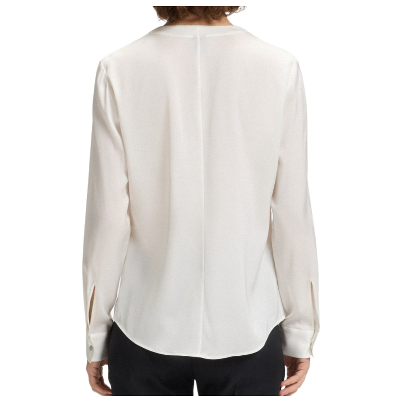 Hugo Boss Women's Silk Blouse Banorah White