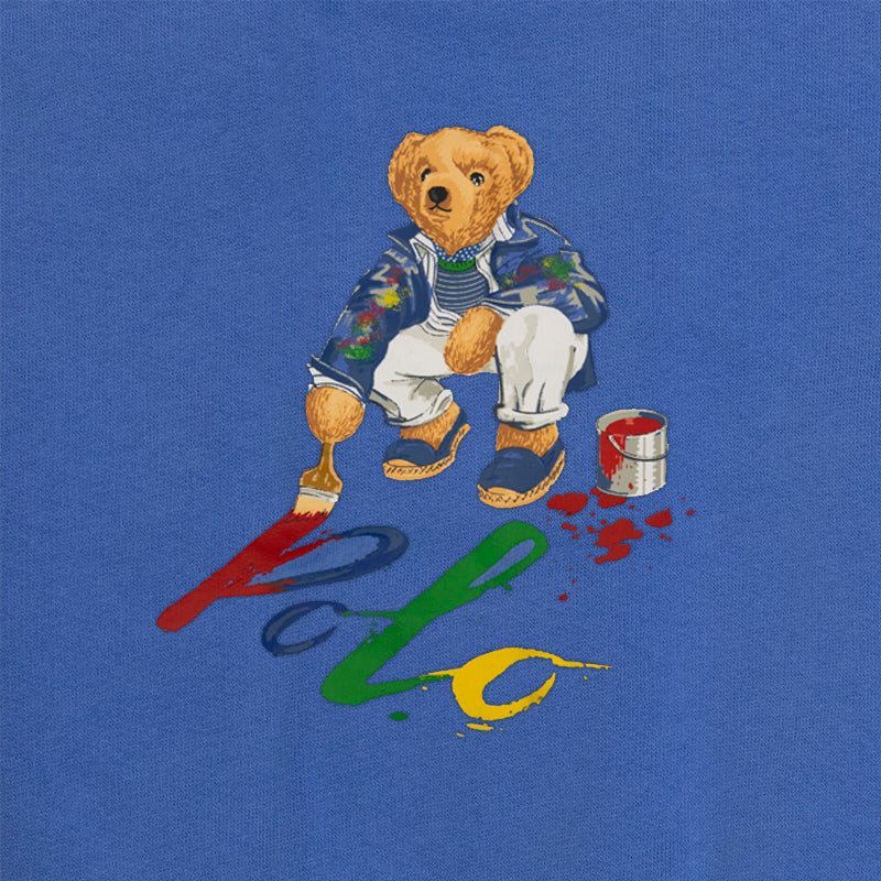 Ralph Lauren Polo Bear Fleece Jumper Blue Boys