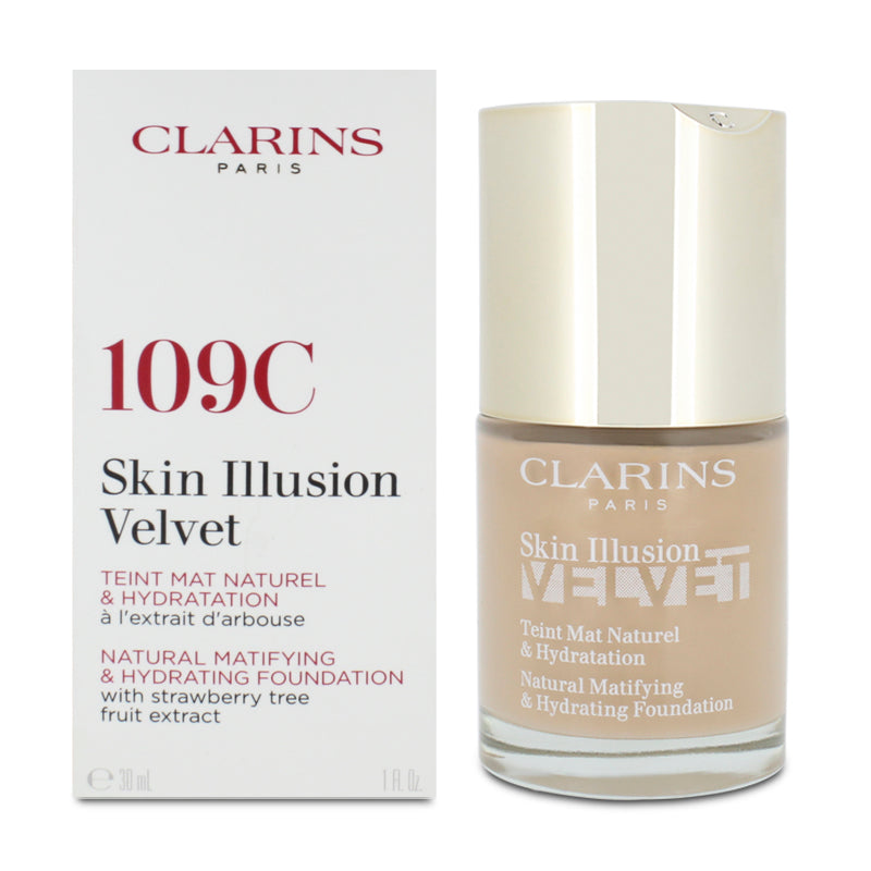 Clarins Skin Illusion Velvet Hydrating Foundation 109C 30ml