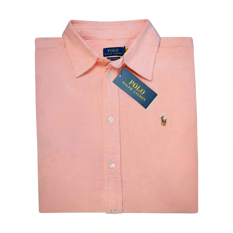 Ralph Lauren Polo Women's Relaxed Fit Shirt Peach Tree