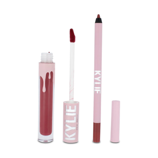 Kylie Cosmetics Matte Lipstick & Lip Liner Kit 401 Victoria (Blemished Box)