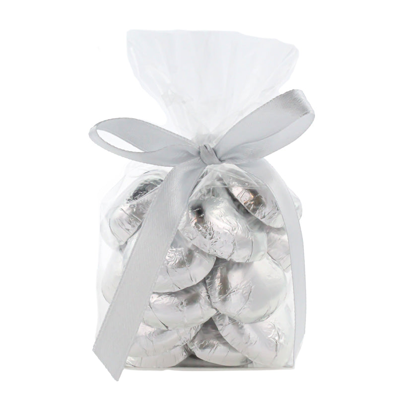 Luxury Swiss Milk Chocolate Siliver Hearts 120g