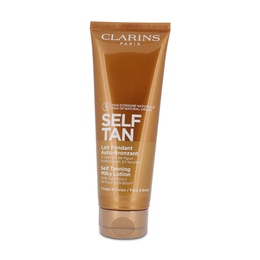 Clarins Self Tan Self Tanning Milky Lotion 125ml (Blemished Box)