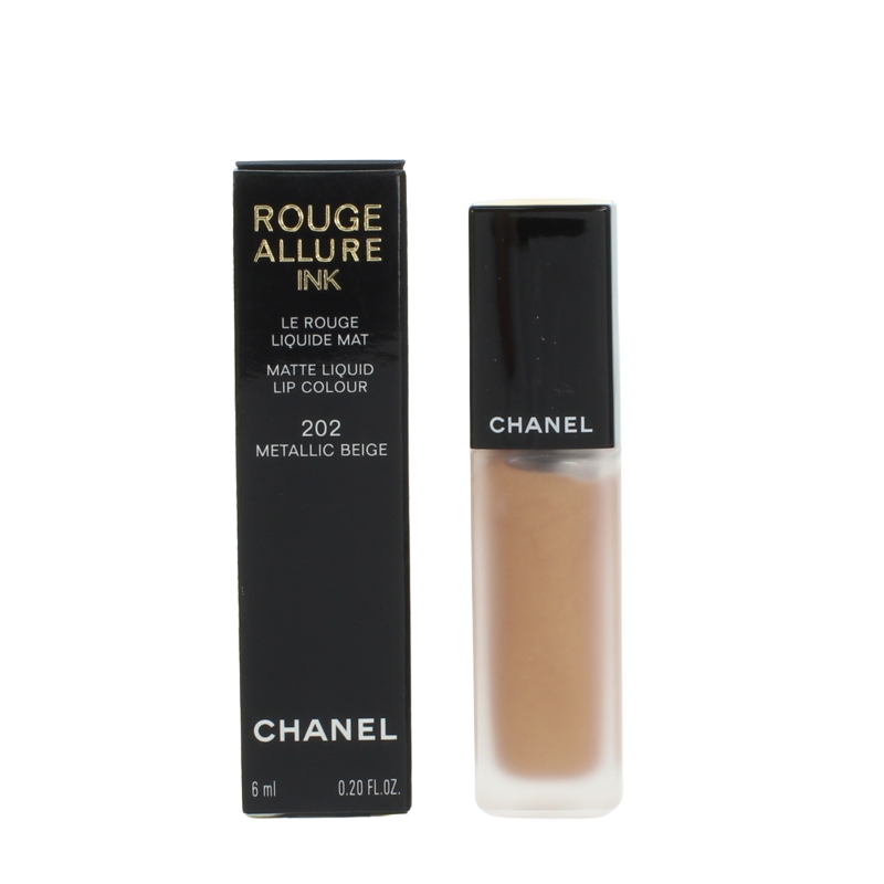 Chanel Rouge Allure Ink Liquid Lipstick 202 Metallic Beige