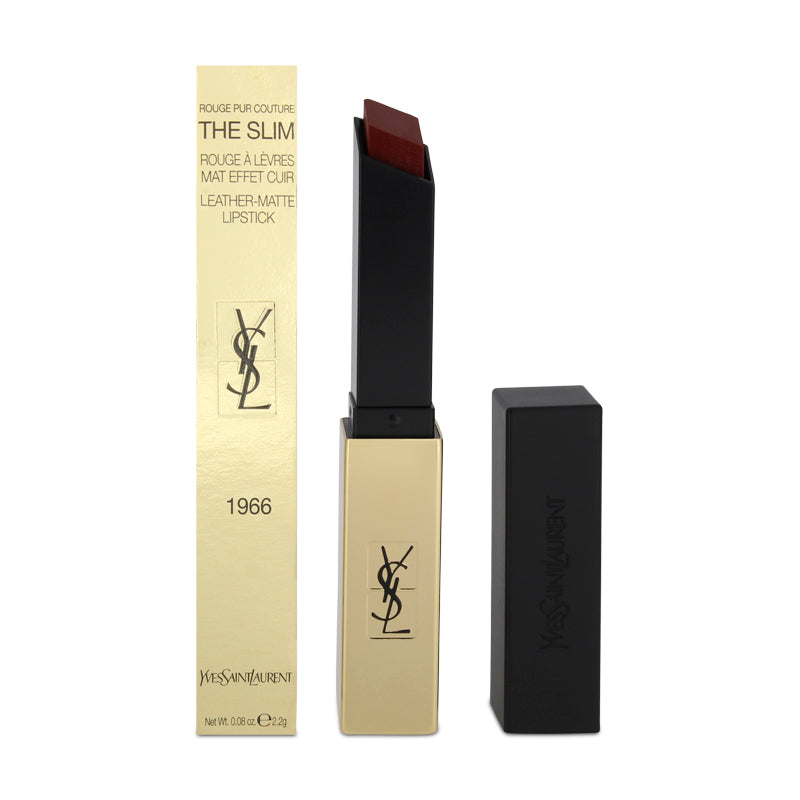 YSL The Slim Leather Matte Red Lipstick 1966 Rouge Libre