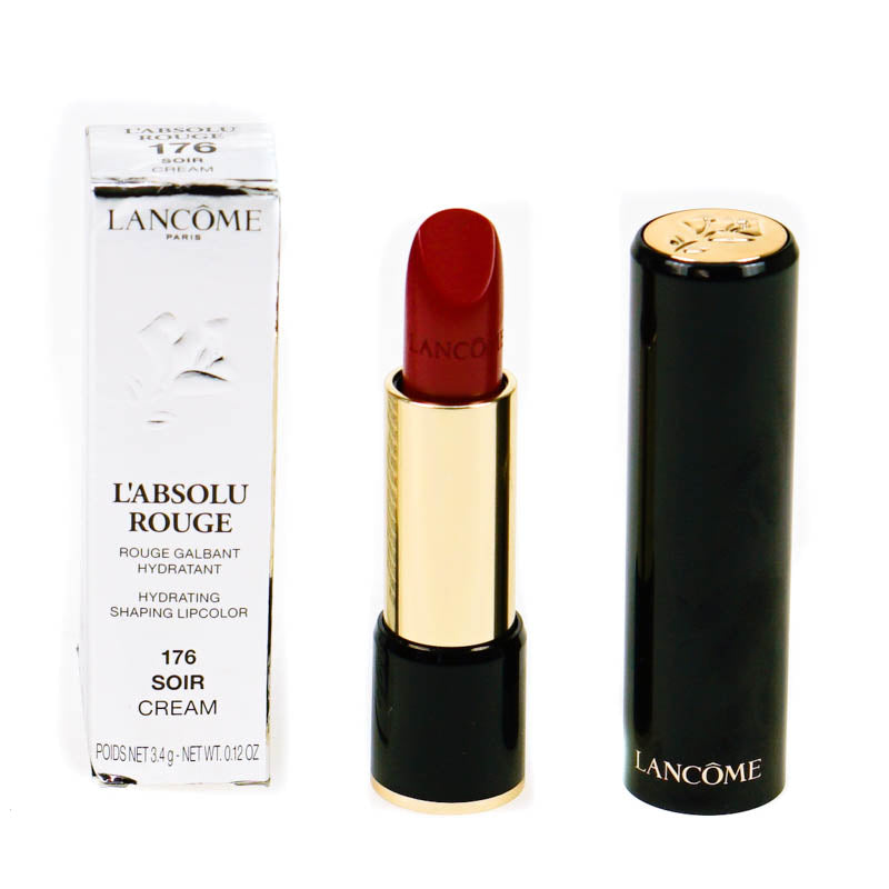 Lancome L'Absolu Rouge Hydrating Shaping Red Lipstick 176 Soir