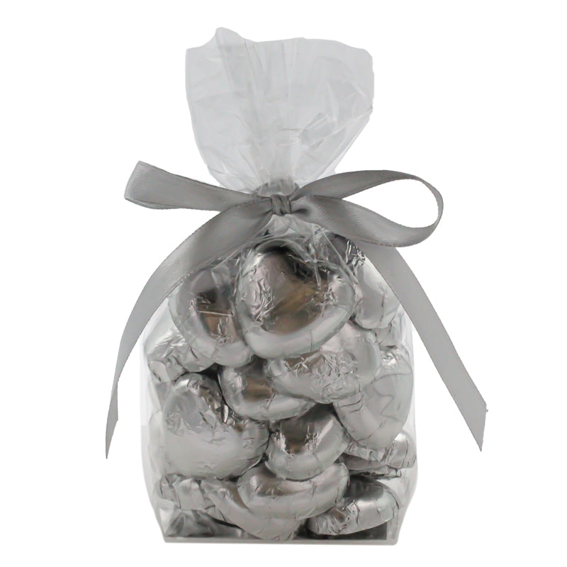 Luxury Swiss Milk Chocolate Silver Hearts 170g