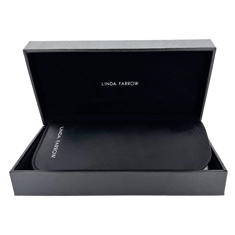 Linda Farrow Linear Fuller C8 D-Frame Black Unisex Sunglasses 5700