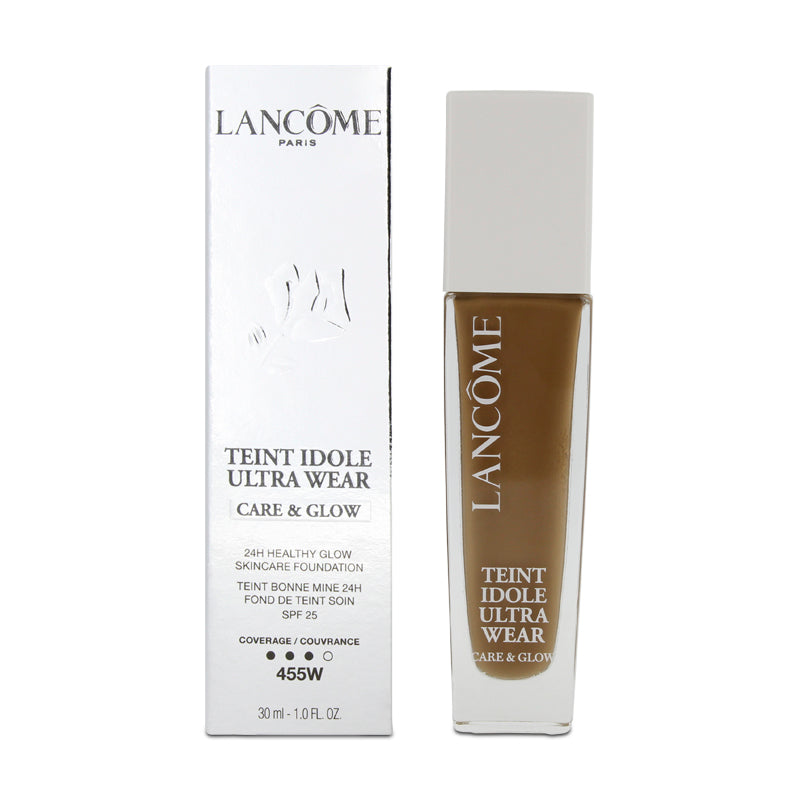 Lancome Teint Idôle Ultra Wear Care & Glow Serum Foundation 455W - Warm Shade