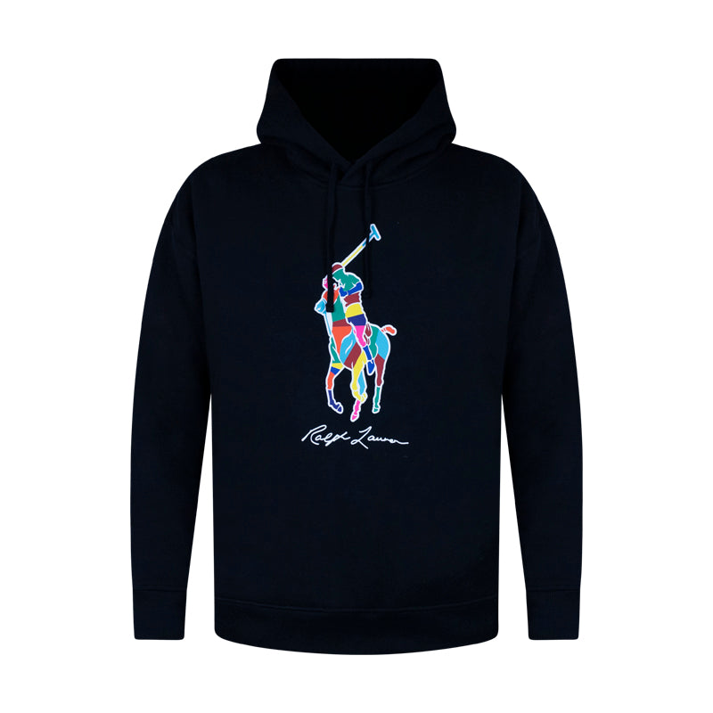 Ralph Lauren Multi-Colour Polo Pony Hoodie Black Men's