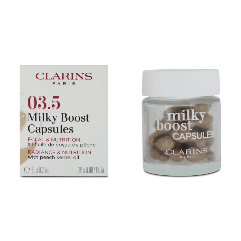 Clarins Milky Boost Capsules Radiance 03.5 30 Capsules (Blemished Box)