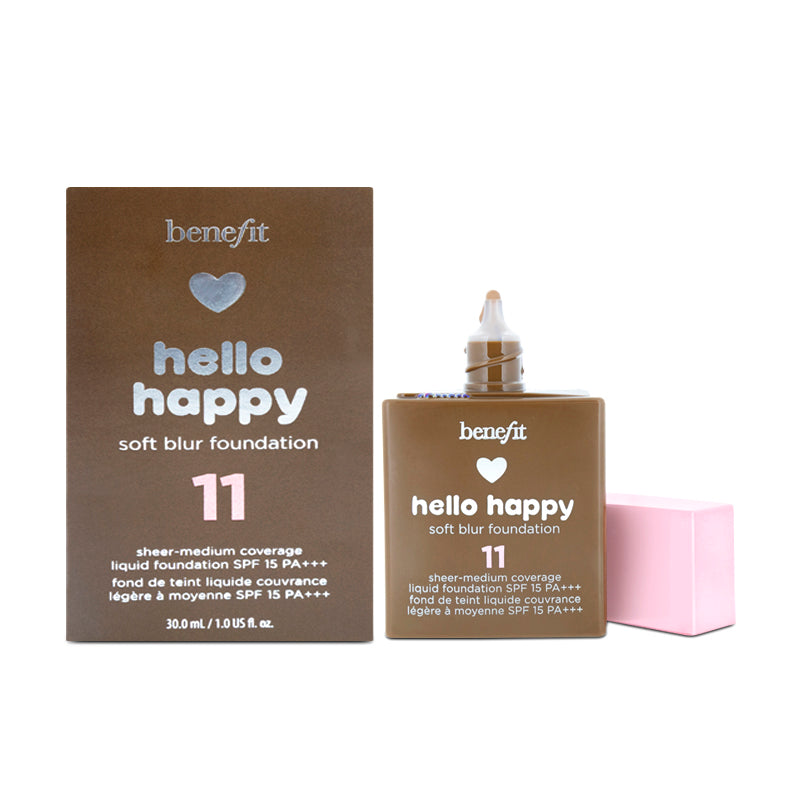 Benefit Hello Happy Soft Blur Foundation Shade 11 Dark (Blemished Box)