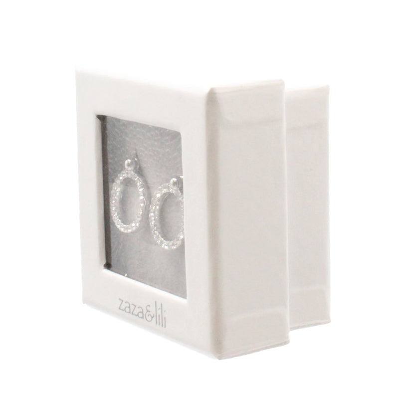 Zaza & Lilli Rhodium-Plated Silver Glint Earrings