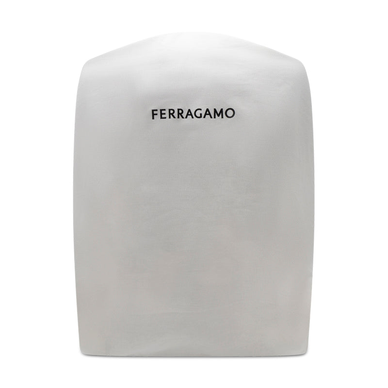 Salvatore Ferragamo Embossed Leather Backpack Brown