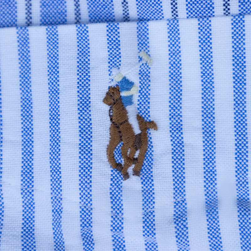 Ralph Lauren Polo Custom Fit Striped Shirt Blue/White Men's