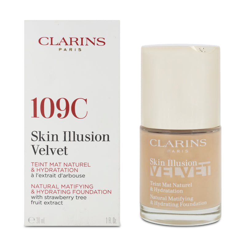 Clarins Skin Illusion Velvet Foundation 109C 30ml (Blemished Box)
