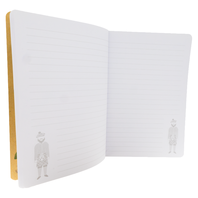Milly Green Eco Scotland A5 Recycled Kraft Paper Notebook