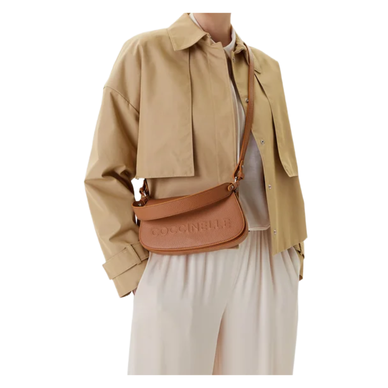 Coccinelle Womens Myrtha Maxi Log Handbag Skin Brown E5QBB520101
